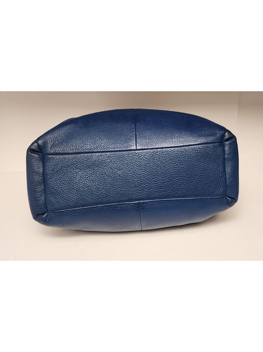 Coach Phoebe F35723 Blue Pebble Leather Shoulder Bag with Gold-Tone Hardware - Picture 6 of 13